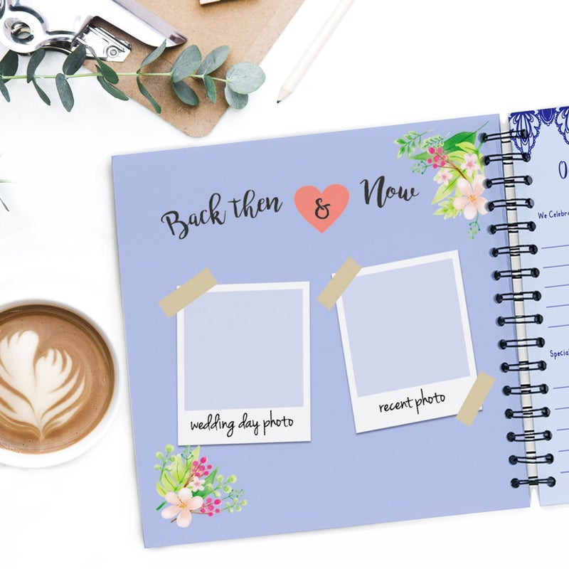 Unconditional rosie Wedding Book | A Hardcover Journal To Document Wedding Anniversaries From The 1st To the 50th Year | Gifts For Him & Her | Personalized Marriage Presents For Husband & Wife. - Image 4